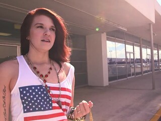 A hard earned money is better than what this girl was trying to do. Selling fake jewelry will get you that far, but this girl can make much more money getting gangbanged in a bus.